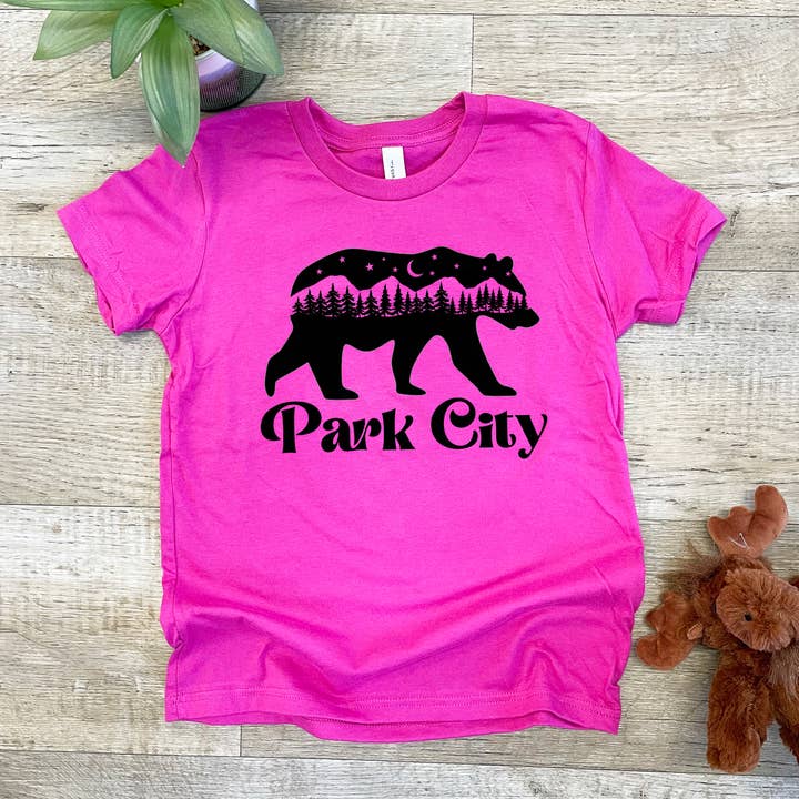 Moonlight Makers - Wholesale Screen Printed T-Shirt - Kids - Custom City Bear - Kid's Tee - Personalized, Customized