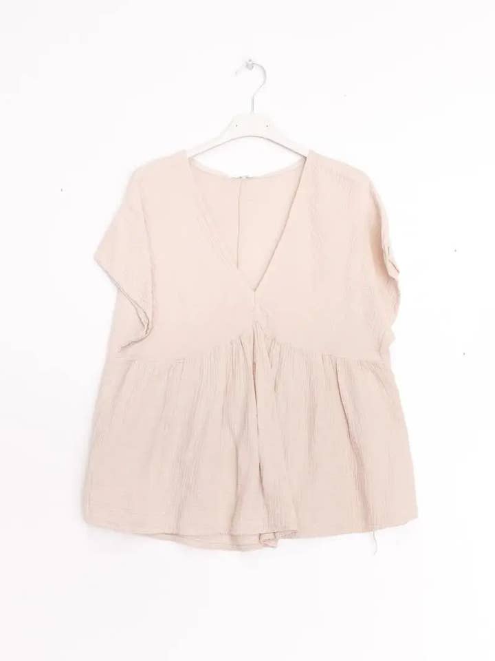 Mimi & Gogo - Wholesale Blouse - Women's - Cotton Gauze Blouse @5234-HGazeV8