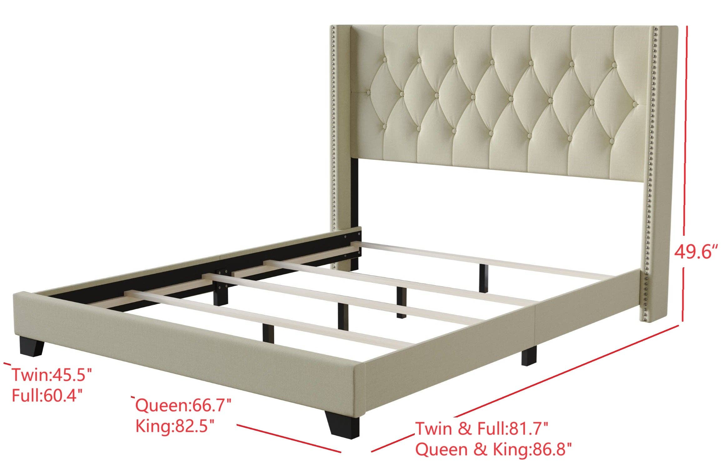 Home Design - Wholesale Bed - Brady Tufted Wingback Upholstered Panel Bed22