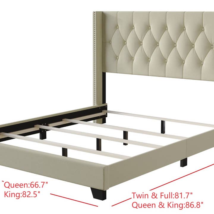 Home Design - Wholesale Bed - Brady Tufted Wingback Upholstered Panel Bed22