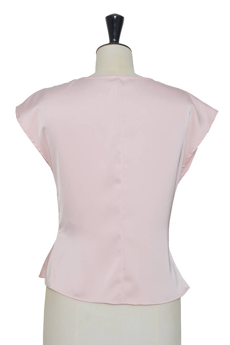 ELLI WHITE - Vente Chemisier – femme - Top en satin sans manche noué15