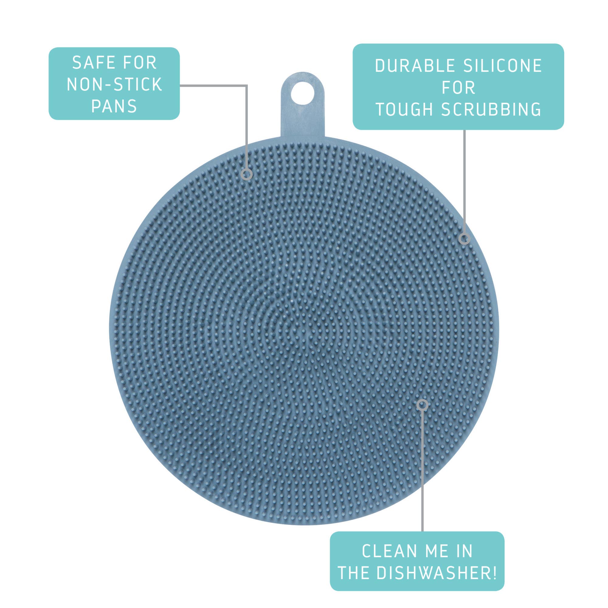 Danica Brands - Wholesale Cleaning sponge - Scrub Bub Marine Blue Silicone Scrubber2