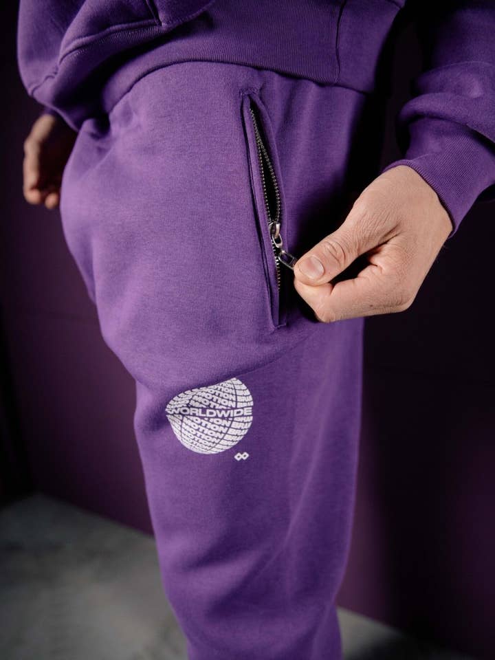 The Motion Brand - Wholesale Athletic Sweatpants/Joggers - Men's - Purple Worldwide Jogging Pants5