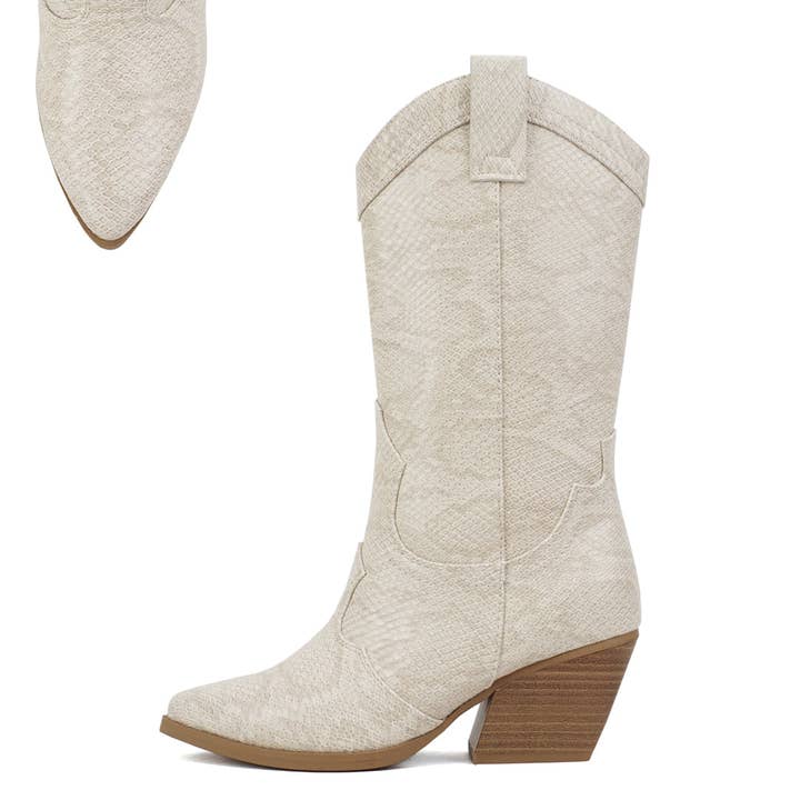 Mars Sky Shoes Wholesale - Wholesale Cowboy Boots - Women's - Soda Women Stacked Heel Western Cowboy Knee High Boots
