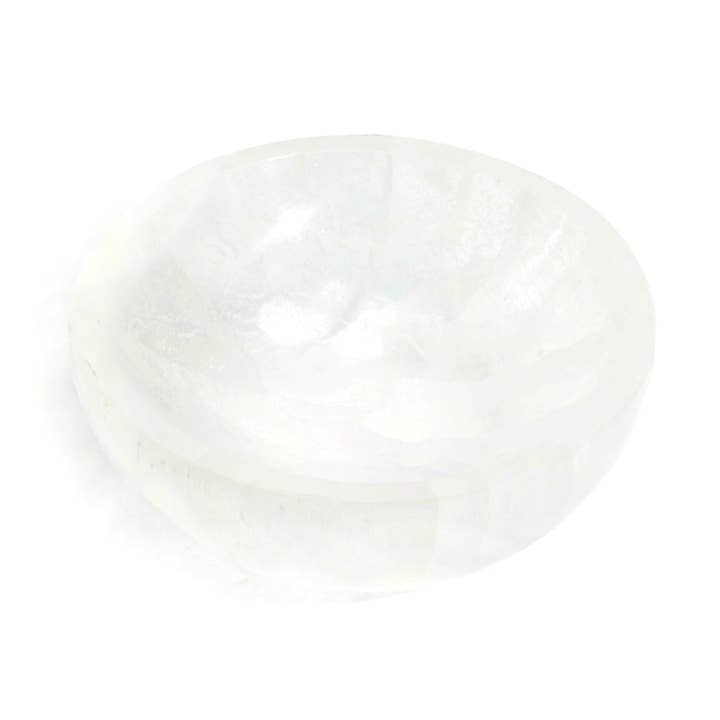 Selenite Bowl - Round 4" for wholesale by Stonebridge Imports