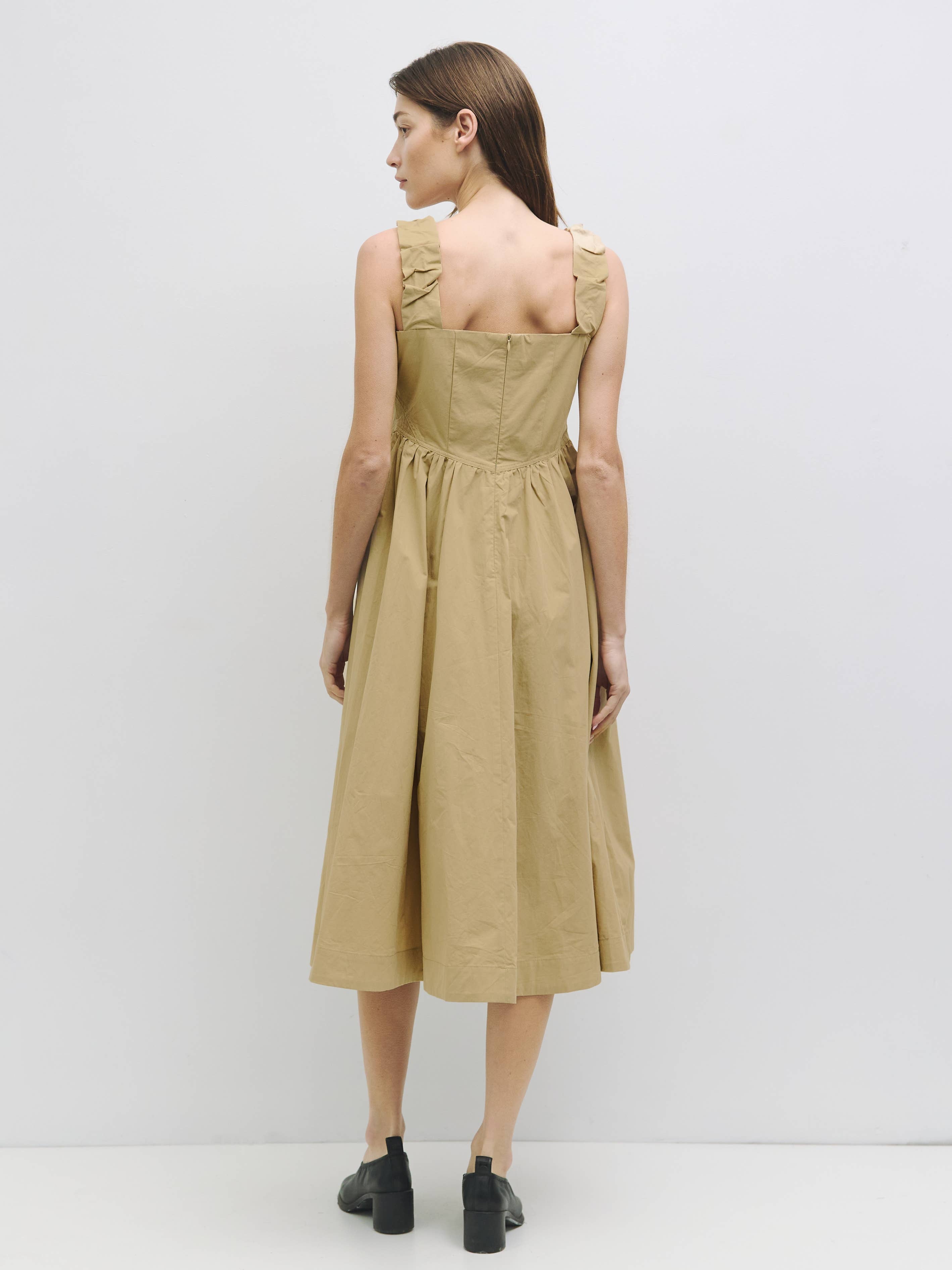 MOD REF - Vendita all'ingrosso Vestito - Donna - Vestito midi Alora con spalle elasticizzate6