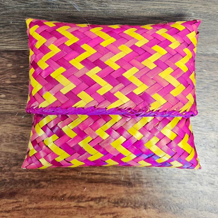 Gitzell FairTrade – wholesale Myntväska - Dam – Fickor, palmblad små - set om 62