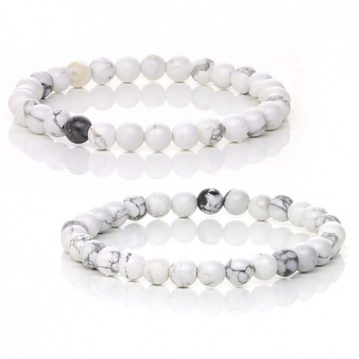 UniArt - Wholesale Cuff Bracelet - Natural howlite bracelet4