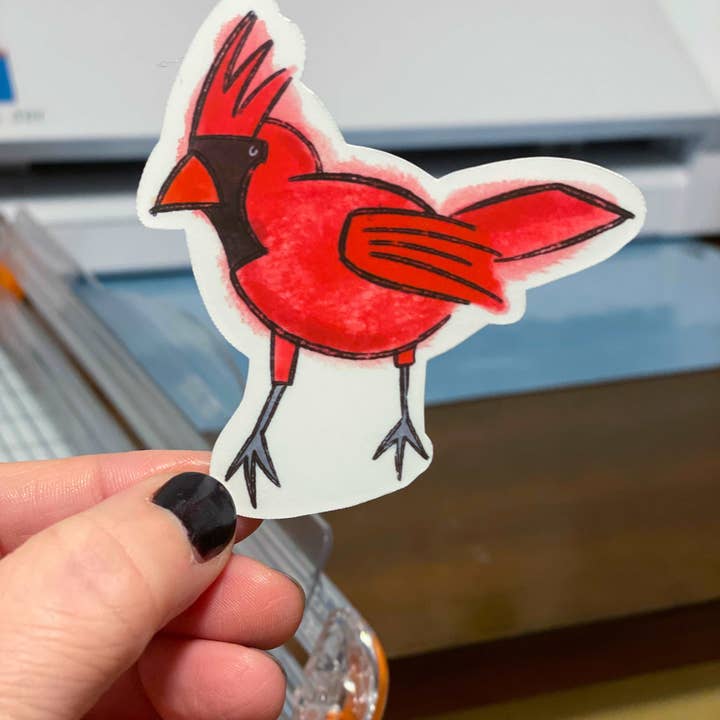 Kardinal Vinyl Sticker for engroshandel hos Stone Donut Design, LLC