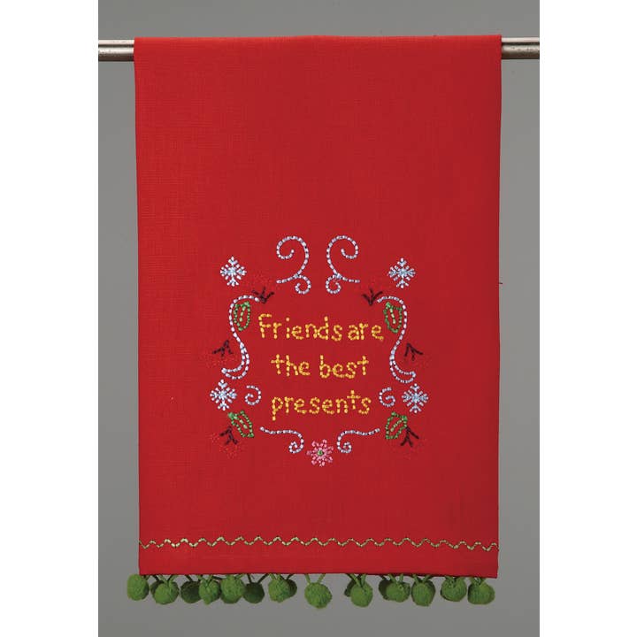Friends are the Best Presents Towel for wholesale by Peking Handicraft