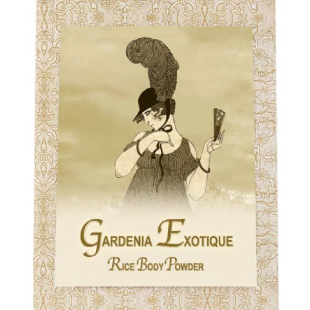 Gardenia Exotique Rice Body Powder Refill 8oz. for wholesale by La Bouquetiere French Collections