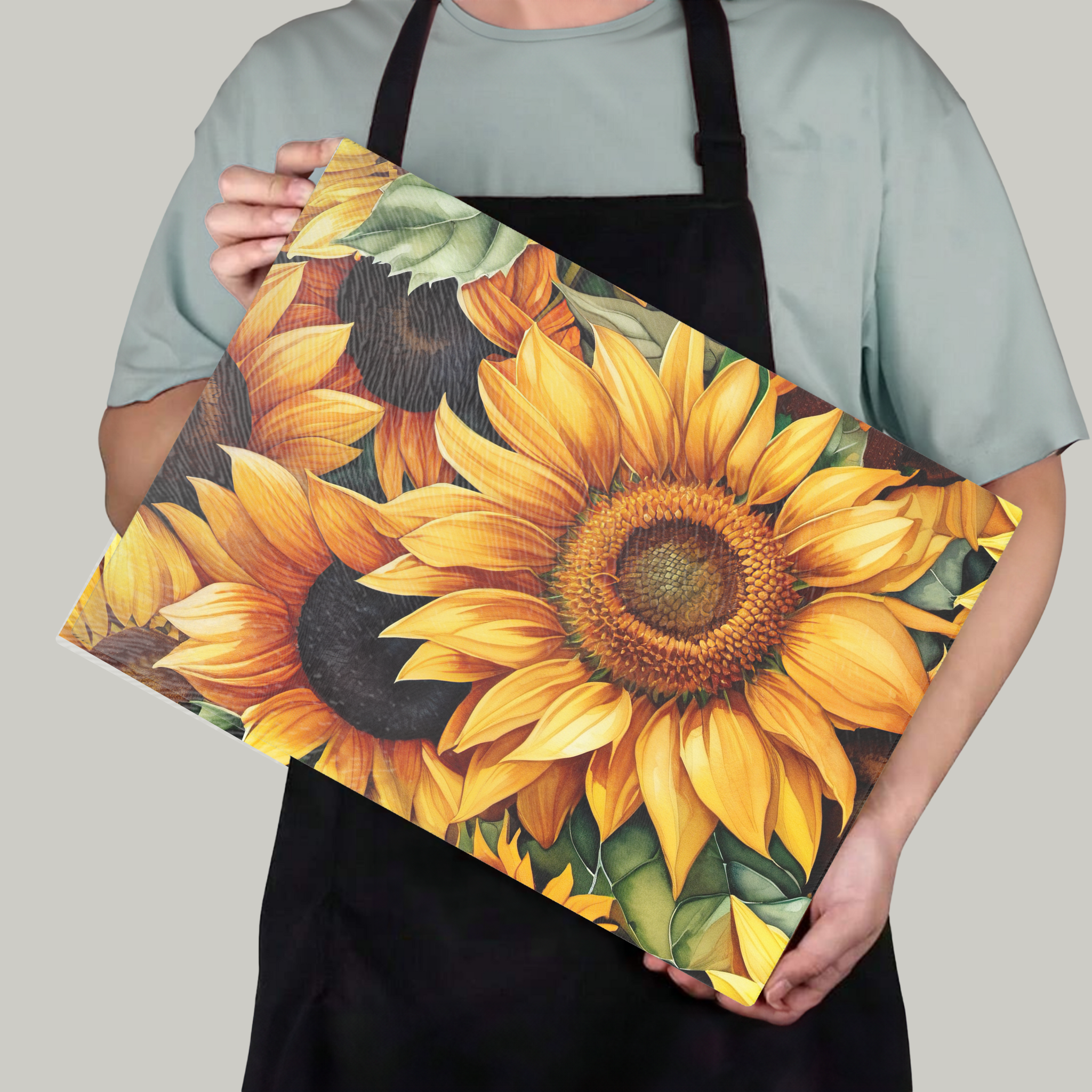 Fernville Creations - Wholesale Cutting Board - Tempered Glass Cutting Board: Sunflower Charcuterie Tray (2)9