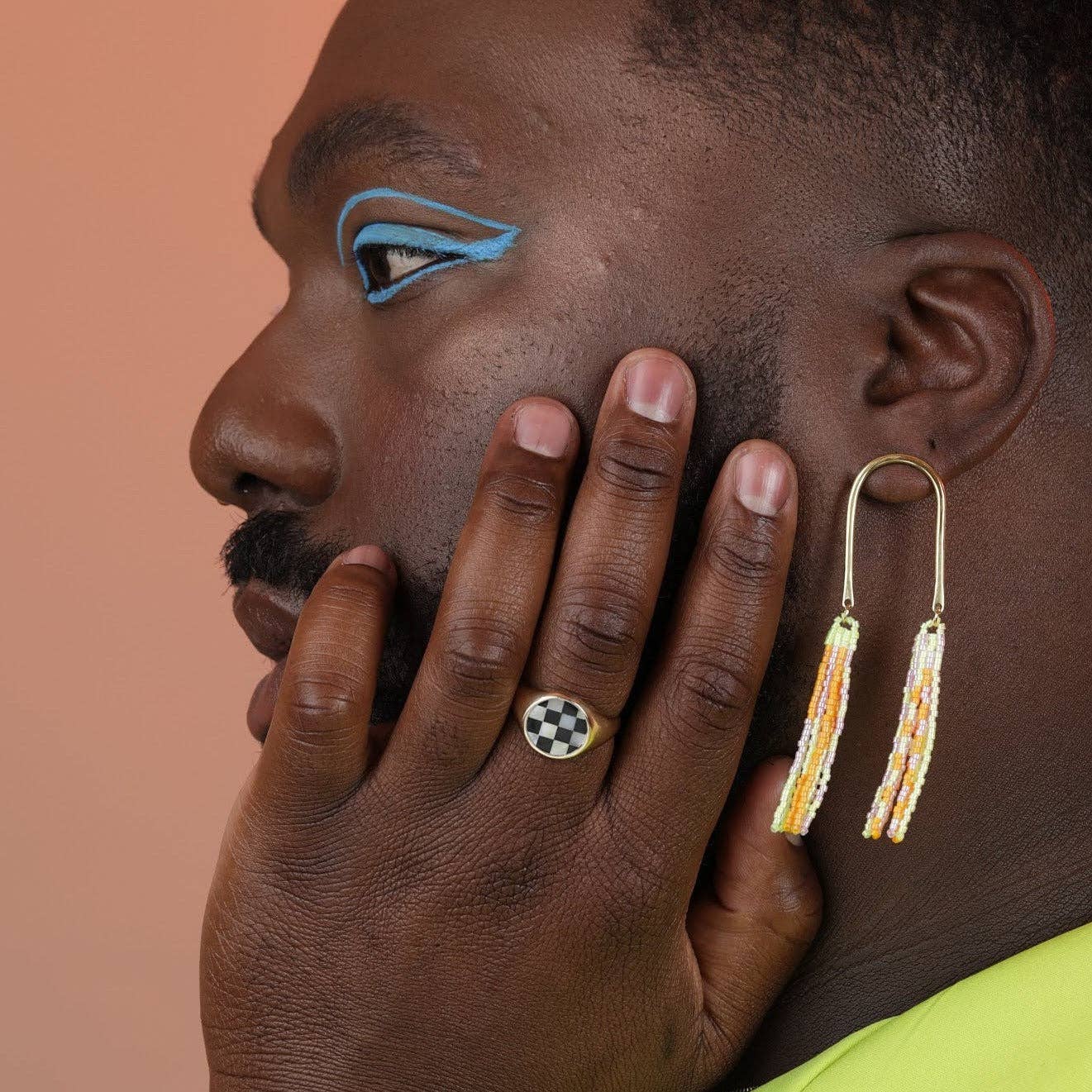 Take Shape Studio - Wholesale Signet Ring - Classic Inlay  Signet Ring (5 stone options)5