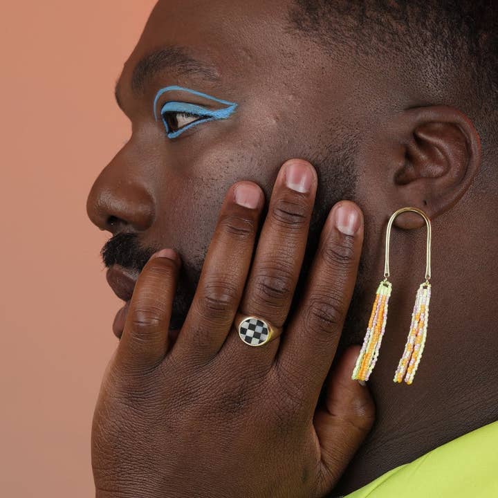 Take Shape Studio - Wholesale Signet Ring - Classic Inlay Signet Ring (5 stone options)5