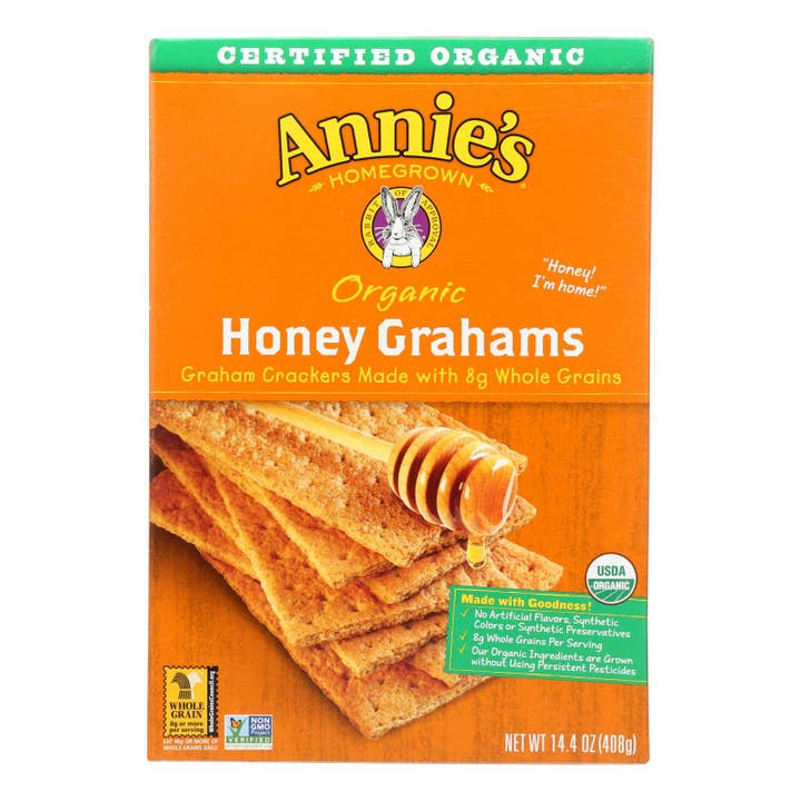 Ware Spark - Wholesale Crackers - Annie's Homegrown Organic Honey Graham Crackers - Case Of 12 - 14.4 Oz.