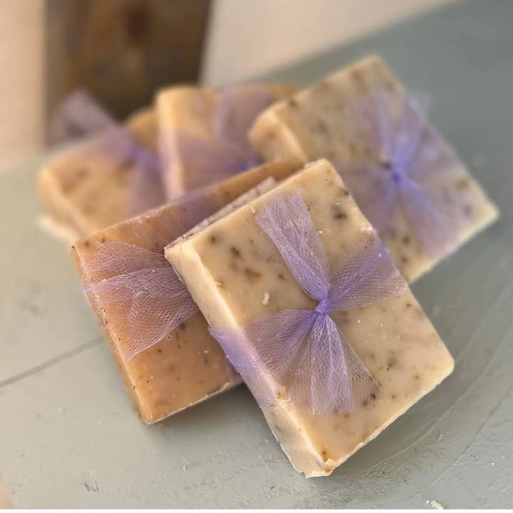 Lavender Blossom Goat Milk Soap for wholesale by Evans’ Acres Mini Farm - Goat Milk Skin and Hair Products