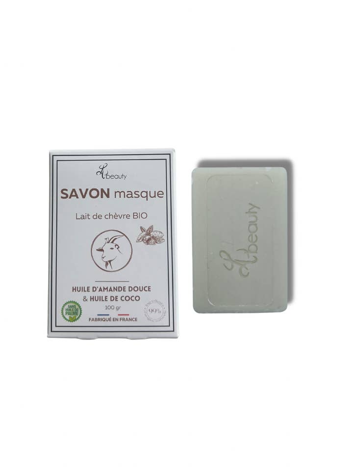 Jabón mascarilla de leche de cabra orgánica, aceites de almendra dulce para venta al por mayor de LH Beauty