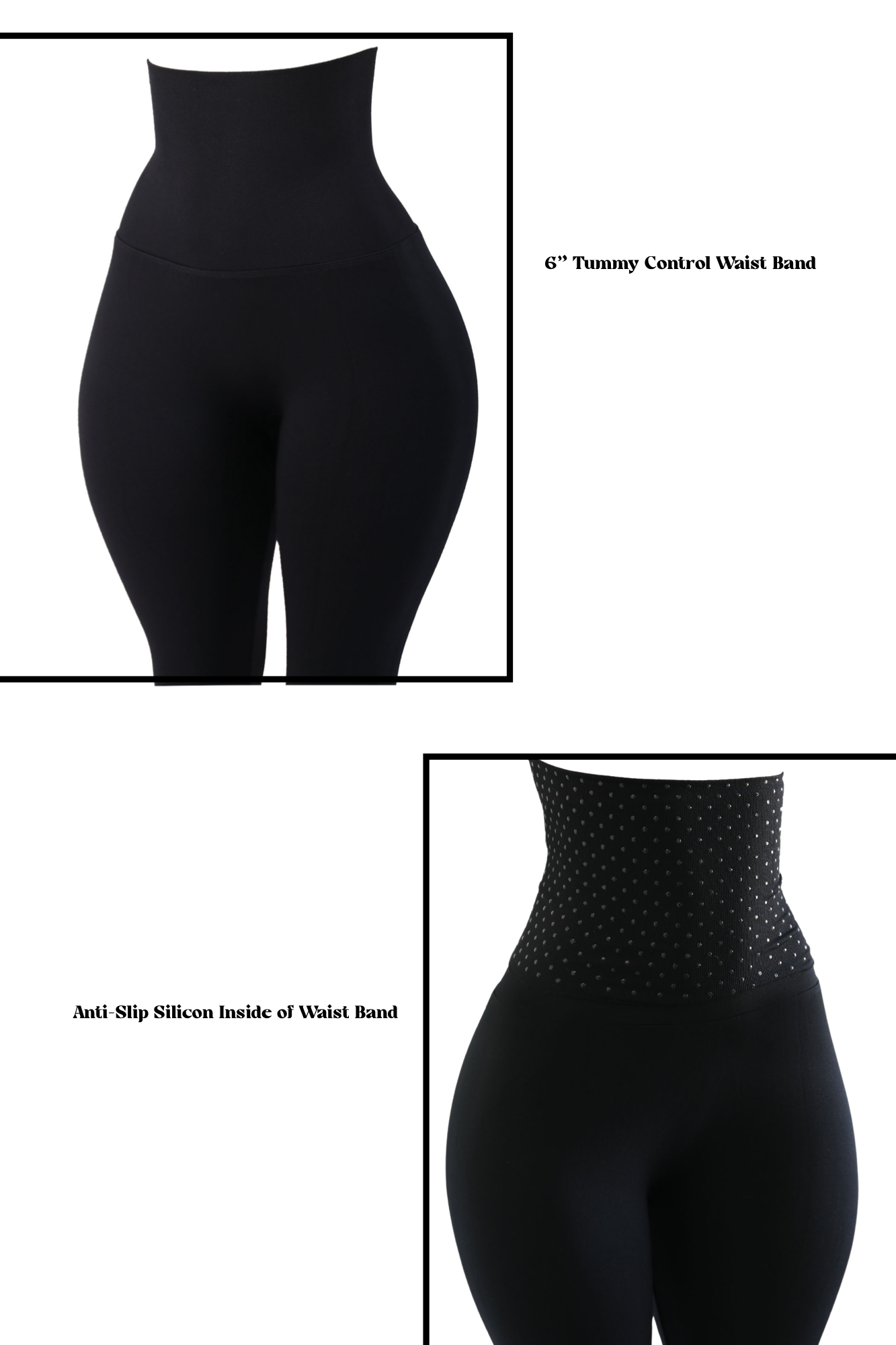 Babes – wholesale Athletic/lounge leggings – Women's – The Yoga Tummy Control Legging (black)12