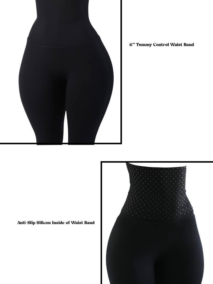 Babes - Wholesale Athletic/Lounge Leggings - Women's - The Yoga Tummy Control Legging (black)15