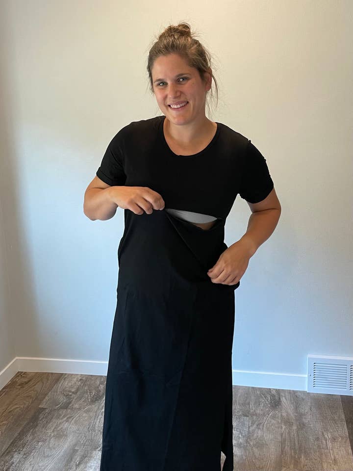 Co. Maxi T-Shirt Dress for wholesale by Bond Embrace Nourish,LLC