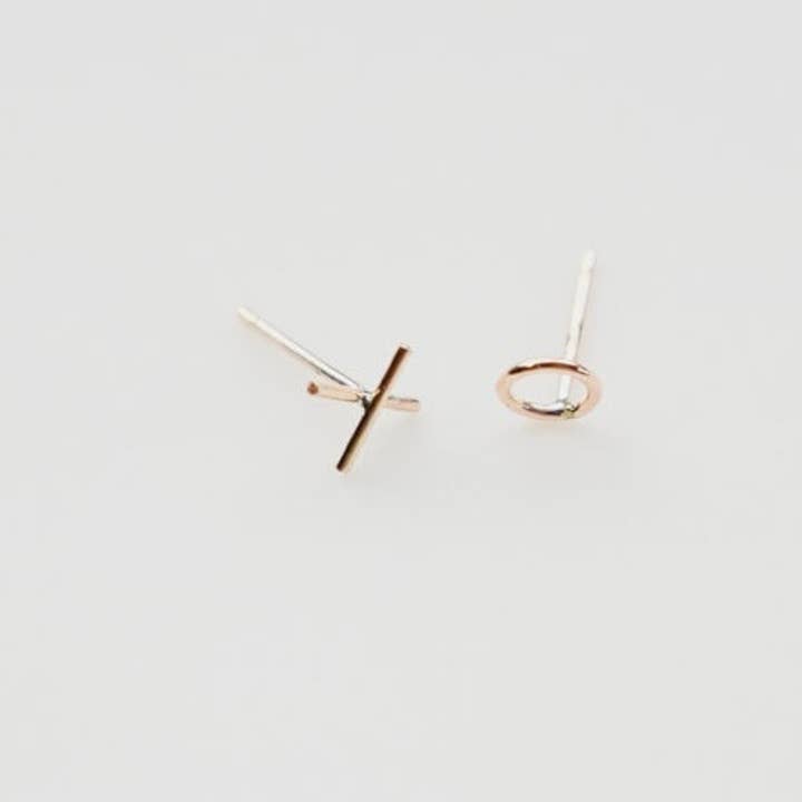 Gold XO Studs for wholesale by Devi Arts Collective