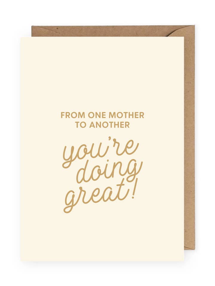 You're Doing Great Mother's Day Card for wholesale by Jo Creative Co