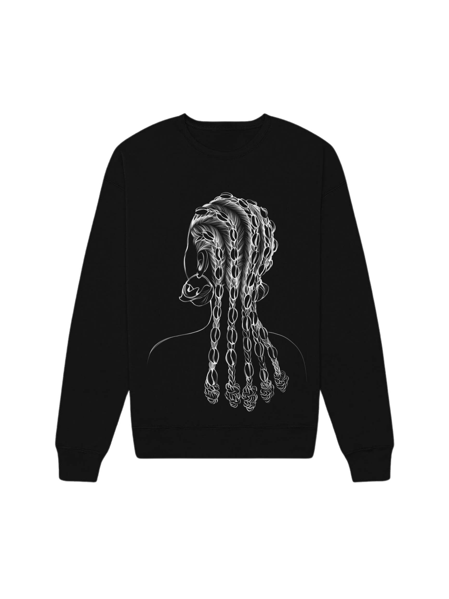 By Dami Studios - Wholesale Graphic Sweatshirt - Women's - Ire Black Crewneck