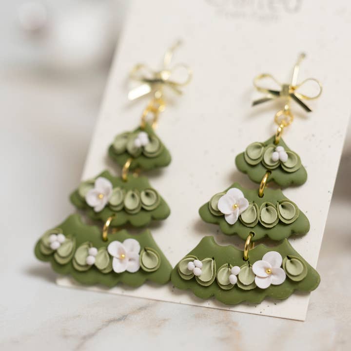 Boho blomsterjuletræ dingler for engroshandel hos Crafted From Faith, LLC