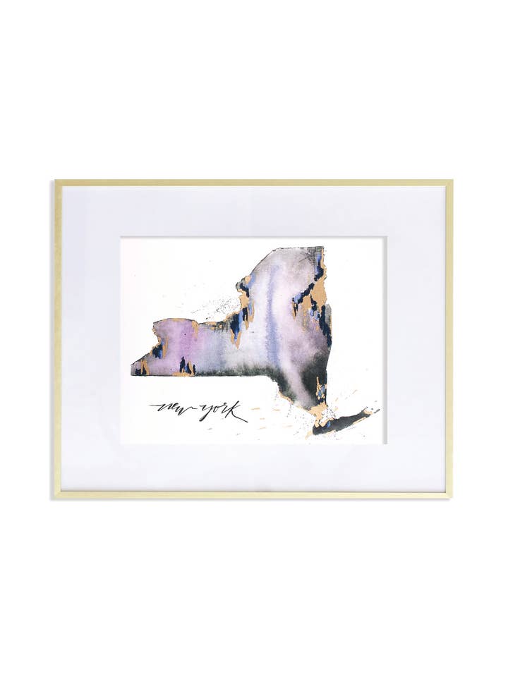 New York (Purple) Print for wholesale by Whitney Winkler