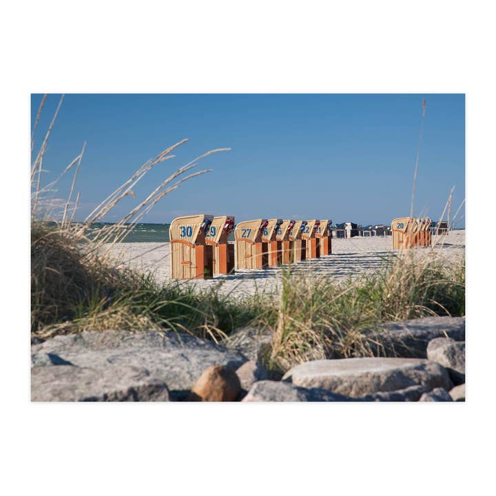 Postal "Onde está a cadeira de praia 28?" por atacado de paruspaper. nutzfeine papeterie