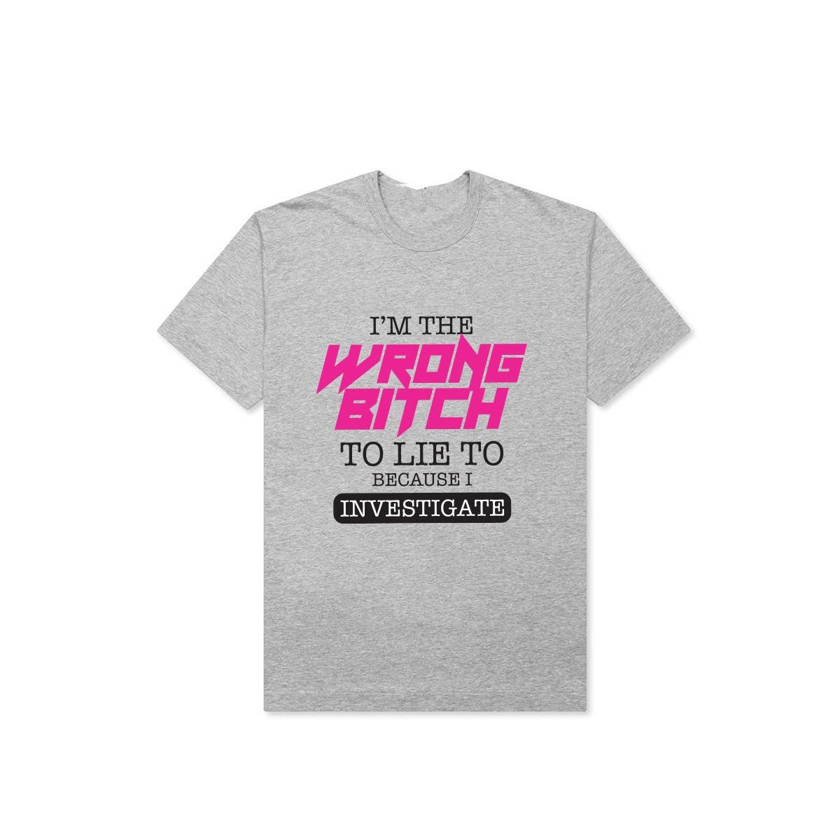 Nobrand - Wholesale T-shirt met print - Dames - T-SHIRT MET STRIKPRINT VOOR DAMES MET VERKEERDE TEEF1