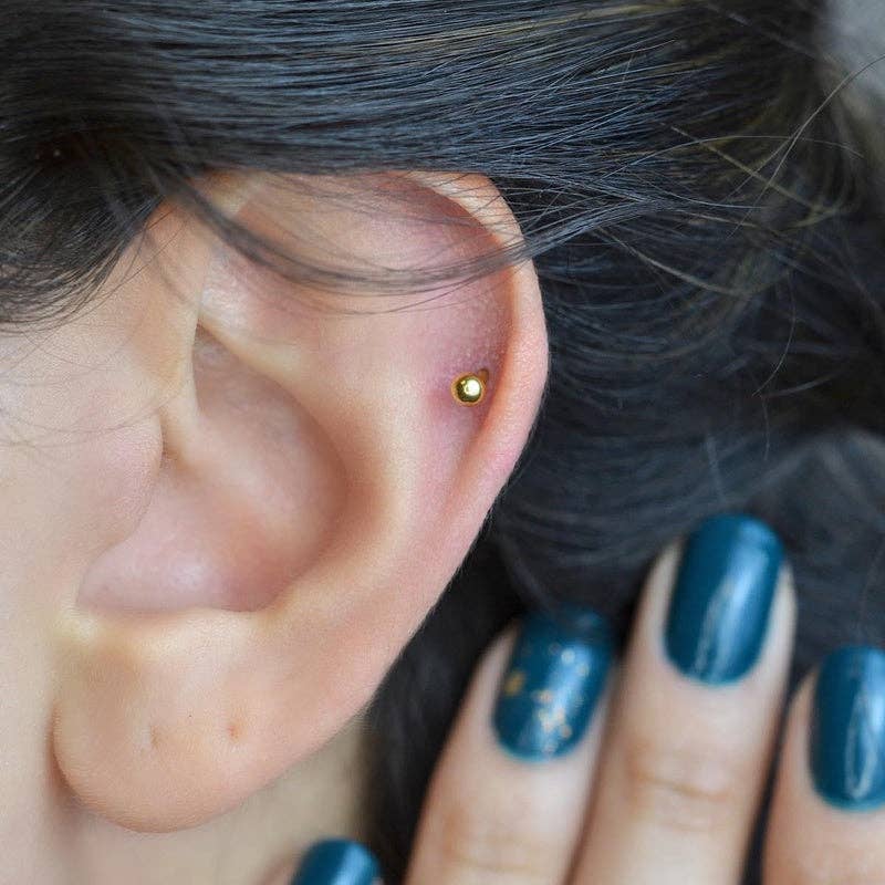 StockJWL - Wholesale Single Earring - Eyebrow Bar Piercing Curved Barbell Vertical Labret Piercing Rook Daith Cartilage Helix Tragus 6mm 8mm 10mm 12mm3