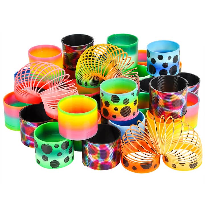 3" COIL SPRING ASSORTMENT 36PCS/PACK LLB kids toys for wholesale by La Luna Bella - Toys