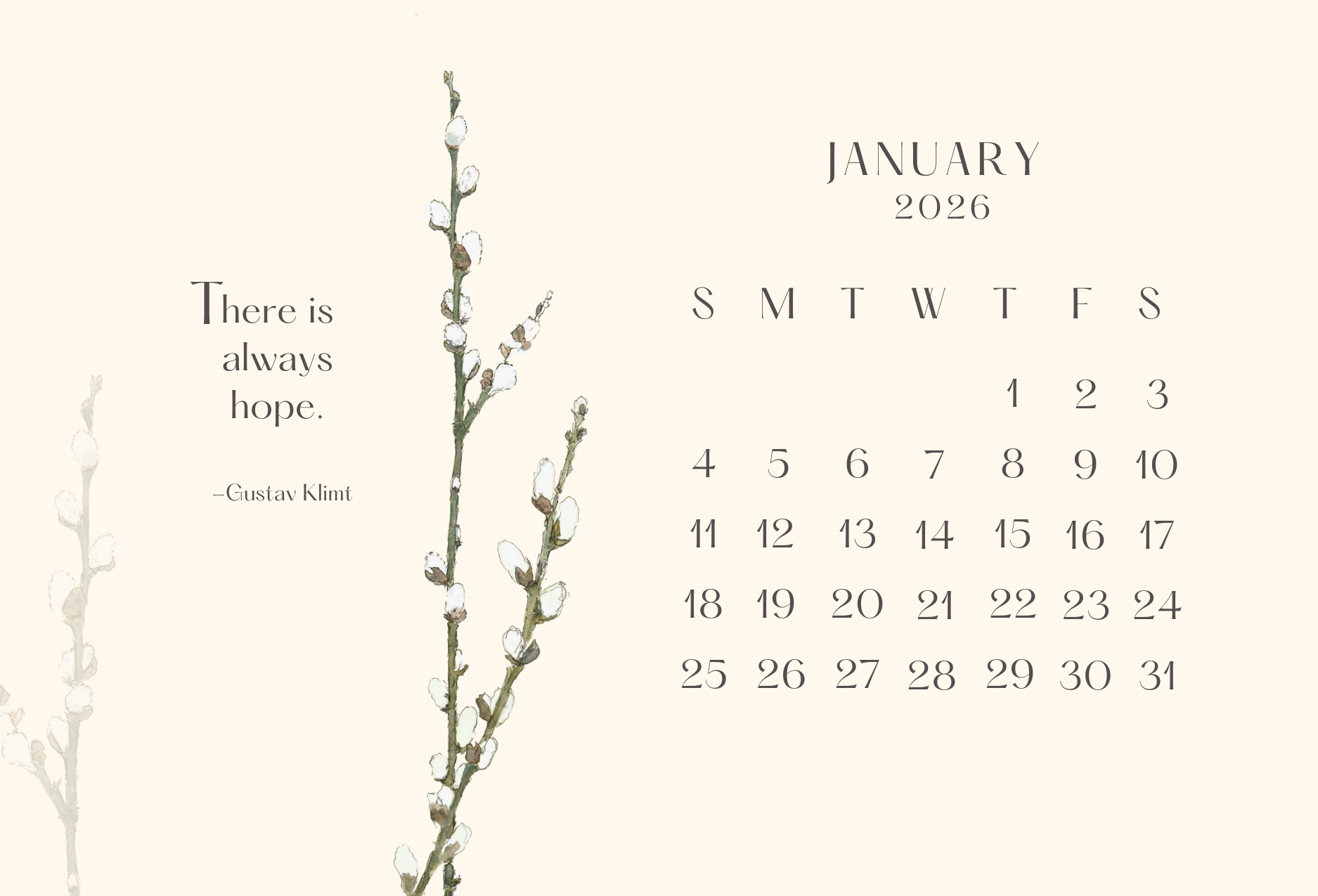 Leafy Lexicon - Wholesale Calendar - Little desktop calendar (with wooden display stand)2