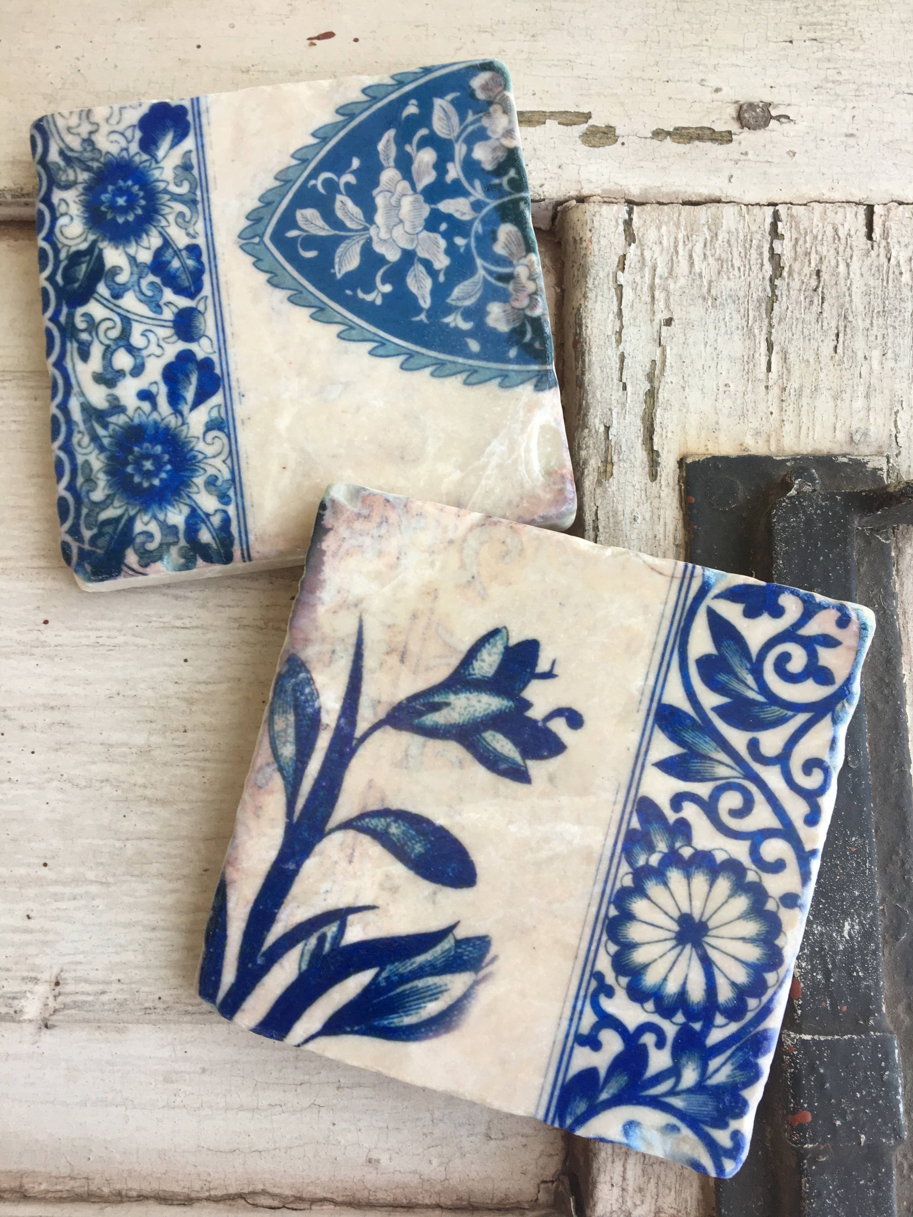 The Painted Lily - Wholesale Coasters - In Blue stone coasters 2