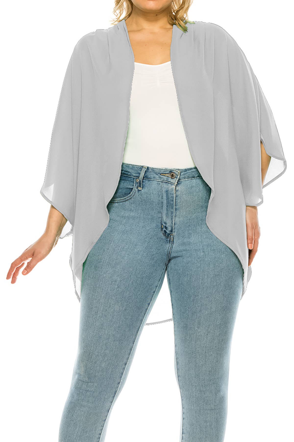 MOA COLLECTION – wholesale Kofta - Dam – Flowy Kimono Ärmad Kofta i Plus-Size6