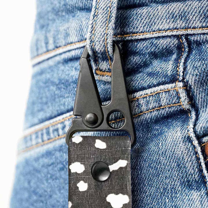 Notabag - Wholesale Keychain - Unisex - Keychain Black Sprinkle - Pattern Upcycled1