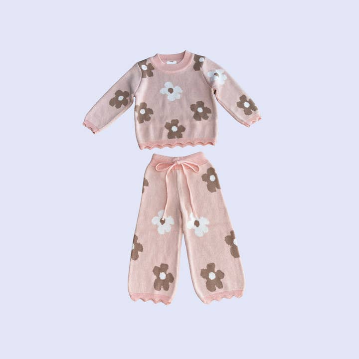 Milk Addict - Wholesale Clothing set – Baby - Milk Addict Knitted Floral Clothing Set3