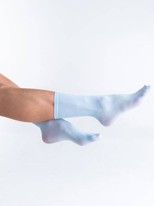 MEIAS BIO POP | AZUL BEBÉ por atacado de Les Belles