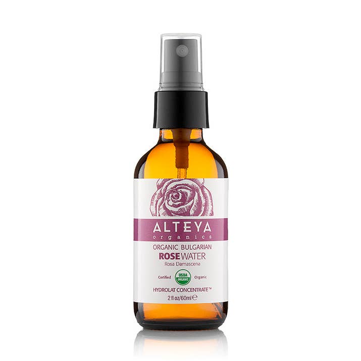 Organisches bulgarisches Rosenwasser-Spray — Glas, 2 Flüssigunzen/60 ml für den Großhandel von Alteya Organics
