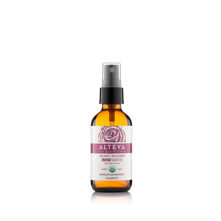 Organic Bulgarian Rose Water Spray - Glass, 2 Fl Oz / 60ml for wholesale by Alteya Organics