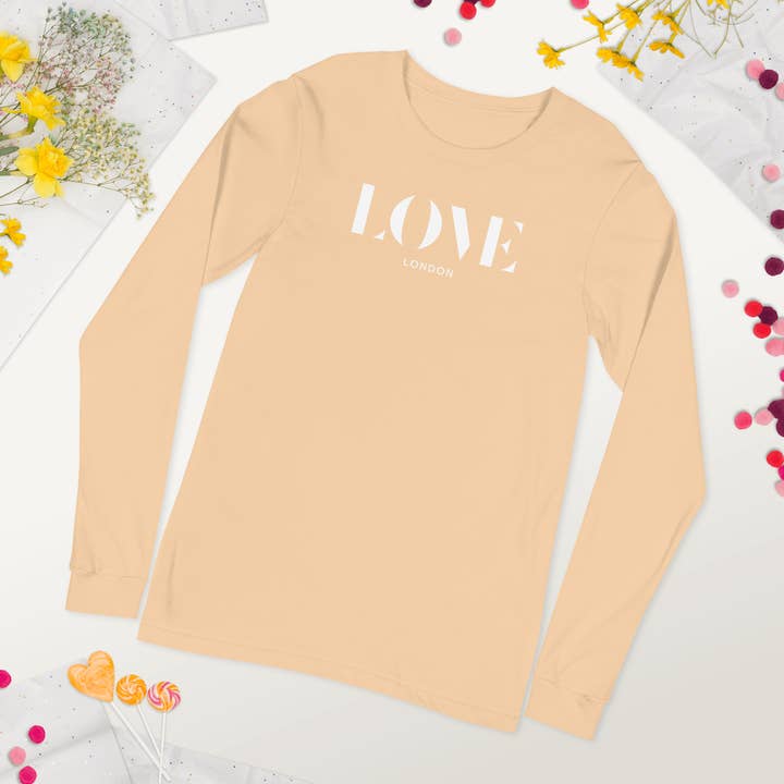 Jolly & Goode - Wholesale Screen Printed T-Shirt - Women's - Love London Long Sleeve Shirt13