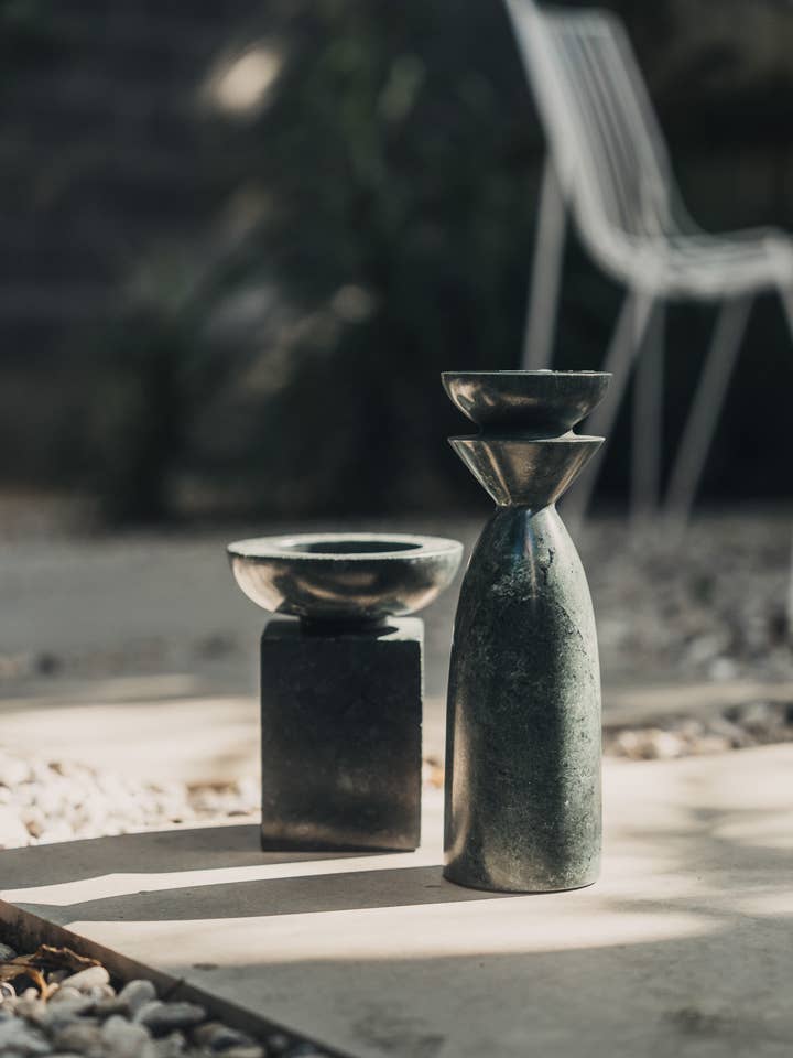 Opus Small Marble Candle Holder Collection for wholesale by Saardé