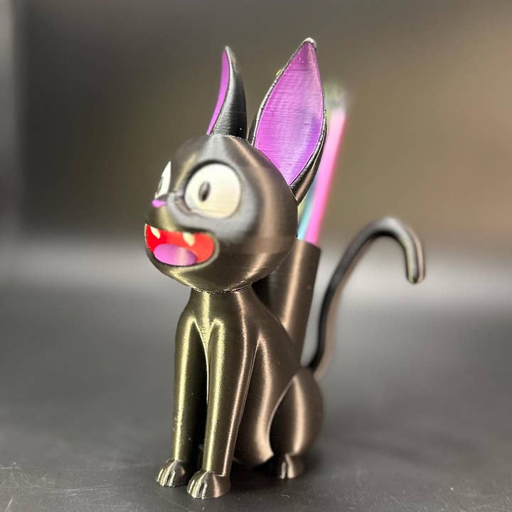 <3 Studio - Wholesale Pen & Pencil Holder - Whimsical Black Cat Pen Holder Desk Organizer7