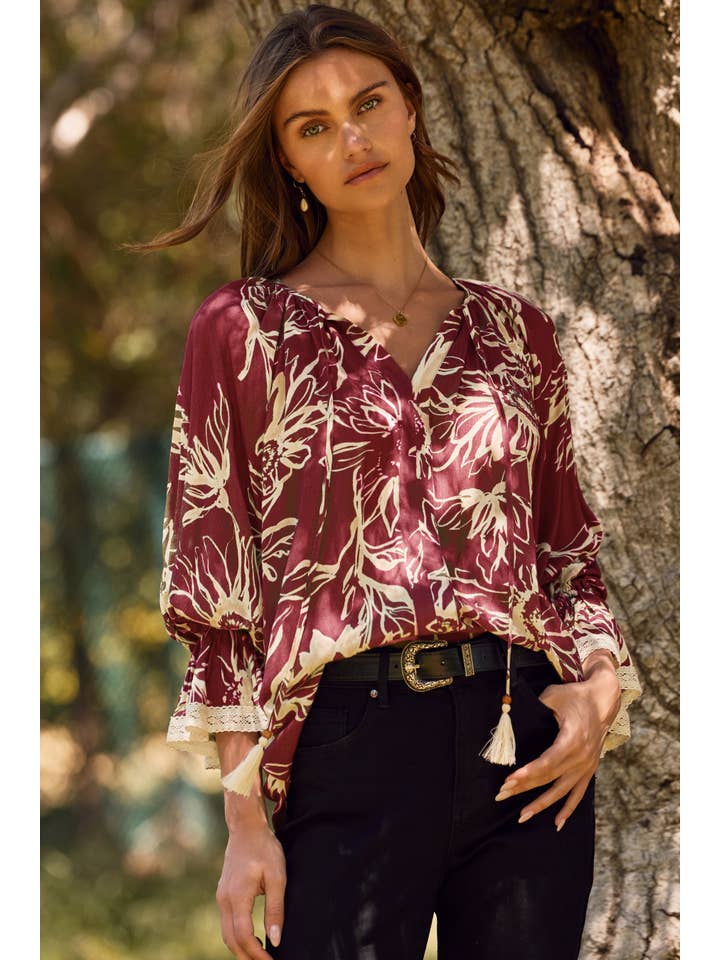 Oddi - Wholesale Blouse - Women's - Floral Printed Blouse10