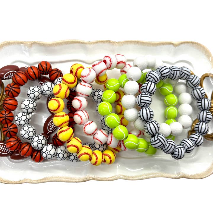 Sports Bracelets - Team Spirit Jewelry - Sports Gear for wholesale by Our Little Charms
