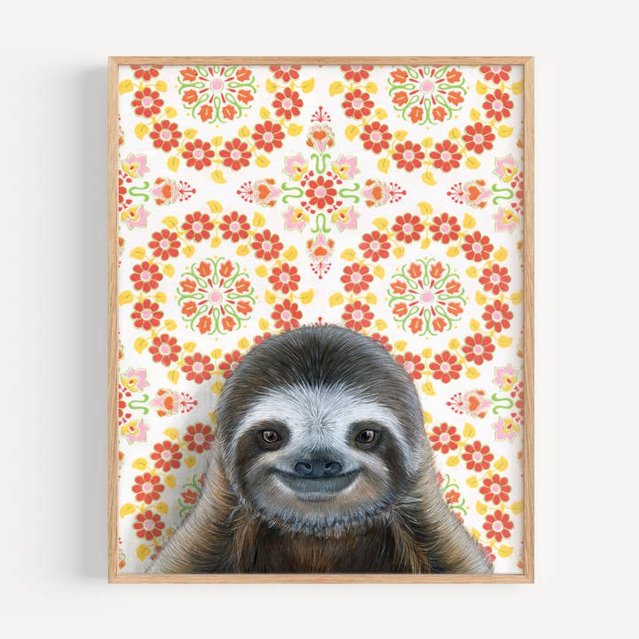 Emily Uchytil – Engroshandel Kunsttryk – Sloth - Kunsttryk8