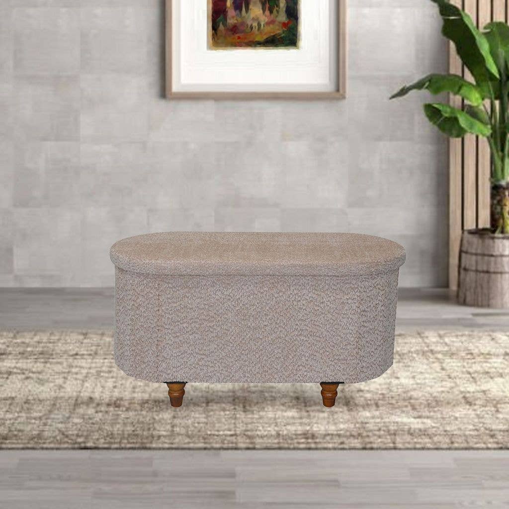Aria Home – wholesale Ottoman – Esme Ottoman With Boucle Storage Bench3