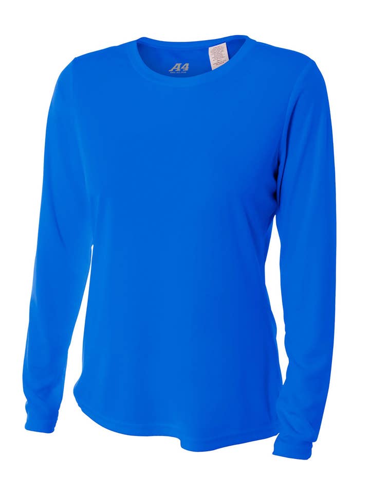 Total Apparel - Wholesale Athletic Top - Women's - A4 Ladies' Long Sleeve Cooling Performance Crew Tee NW300210