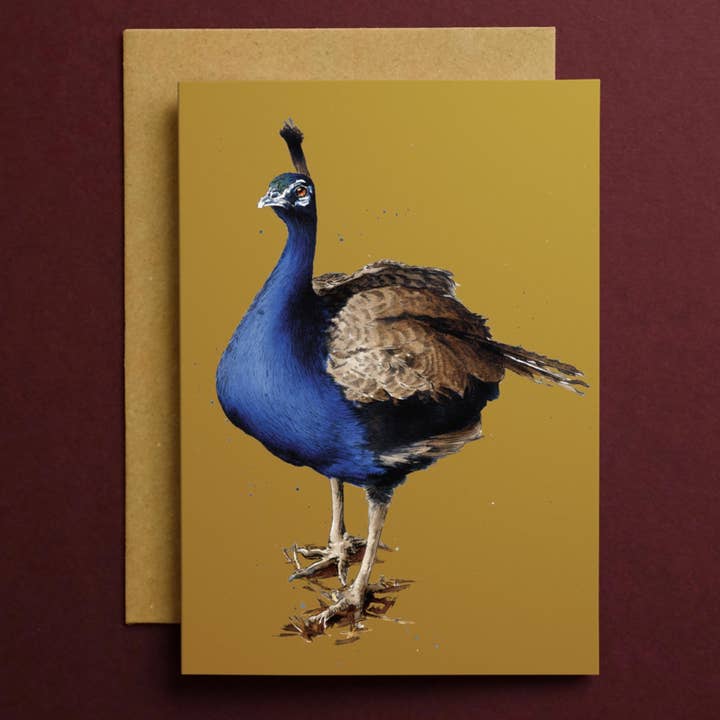 Carte de voeux de paon * carte de paon * cartes d'animaux * art pour la vente par Some Ink Nice